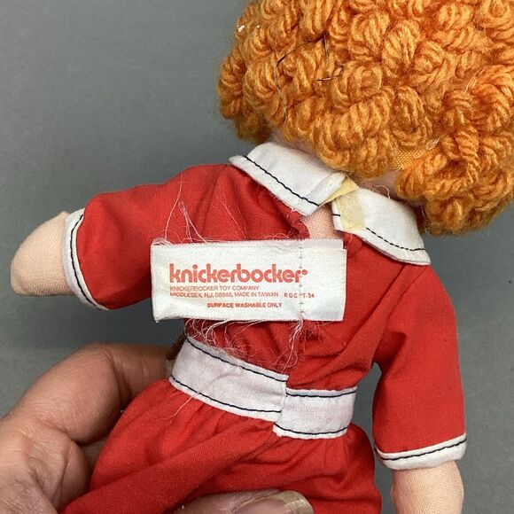 1967 Little Orphan Annie Plush & 1977 Knickerbocker Orphan Annie with Sandy Dog - Picture 13 of 14